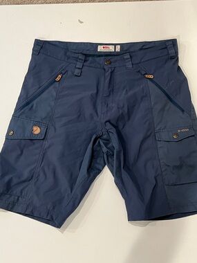Fjallraven Men's Blue Abisko G-1000 Cargo Shorts 36"